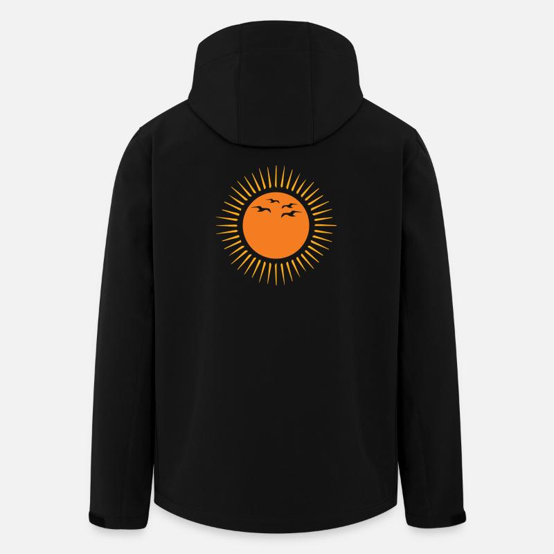 Sun and birds - Recycelte Männer Softshell-Jacke von Stanley/Stella - Schwarz