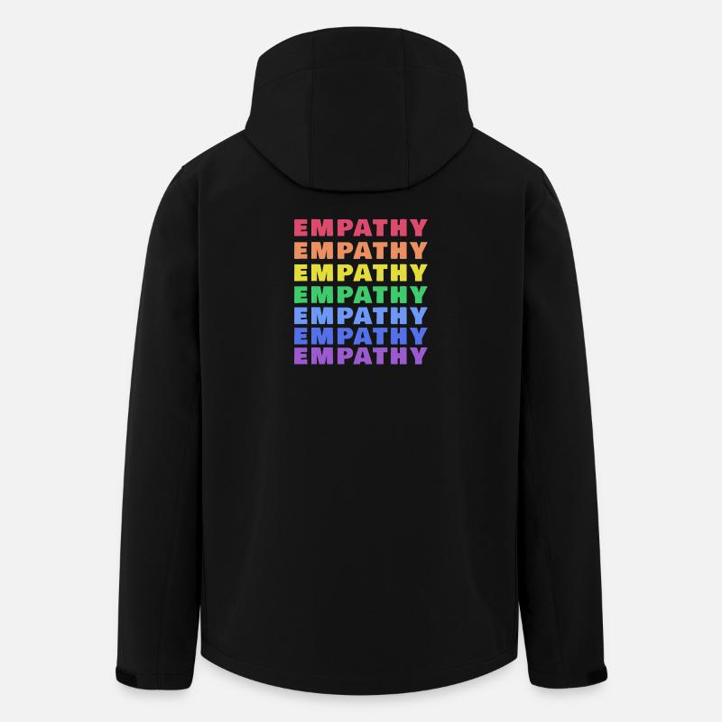 Empathy in rainbow style - Men’s Recycled Softshell Jacket by Stanley/Stella - black