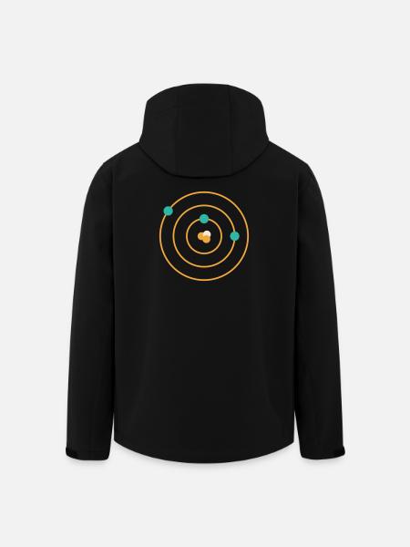 Atomic Model - Physics Chemistry Science Nerd - Men’s Recycled Softshell Jacket by Stanley/Stella - black