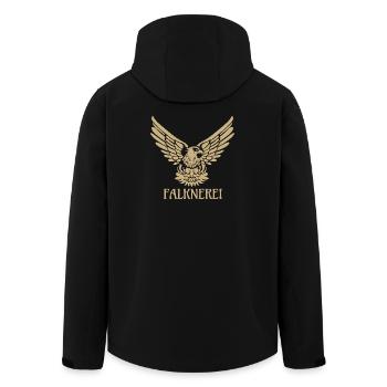 Falconry Falcon Eagle Falconer Falconer - Men’s Recycled Softshell Jacket by Stanley/Stella - black - Back - AI Model Male 185 light (185cm)