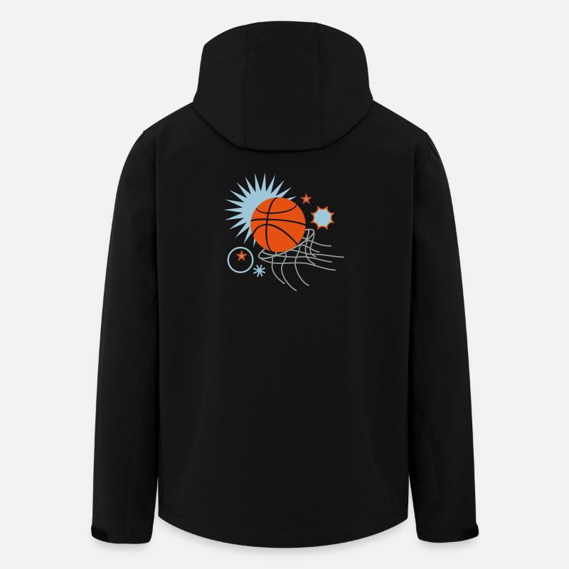basketball - Recycelte Männer Softshell-Jacke von Stanley/Stella - Schwarz