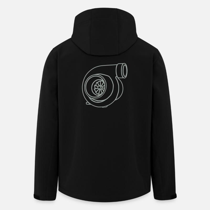 turbo - Recycelte Männer Softshell-Jacke von Stanley/Stella - Schwarz