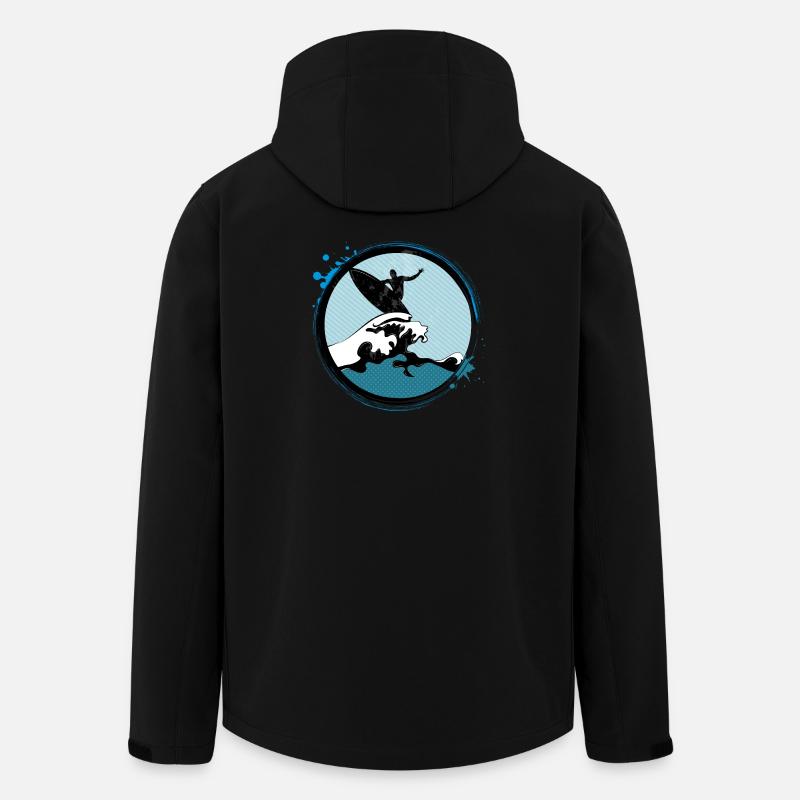 Patch Surfer - Veste softshell homme en polyester recyclé Stanley/Stella - noir