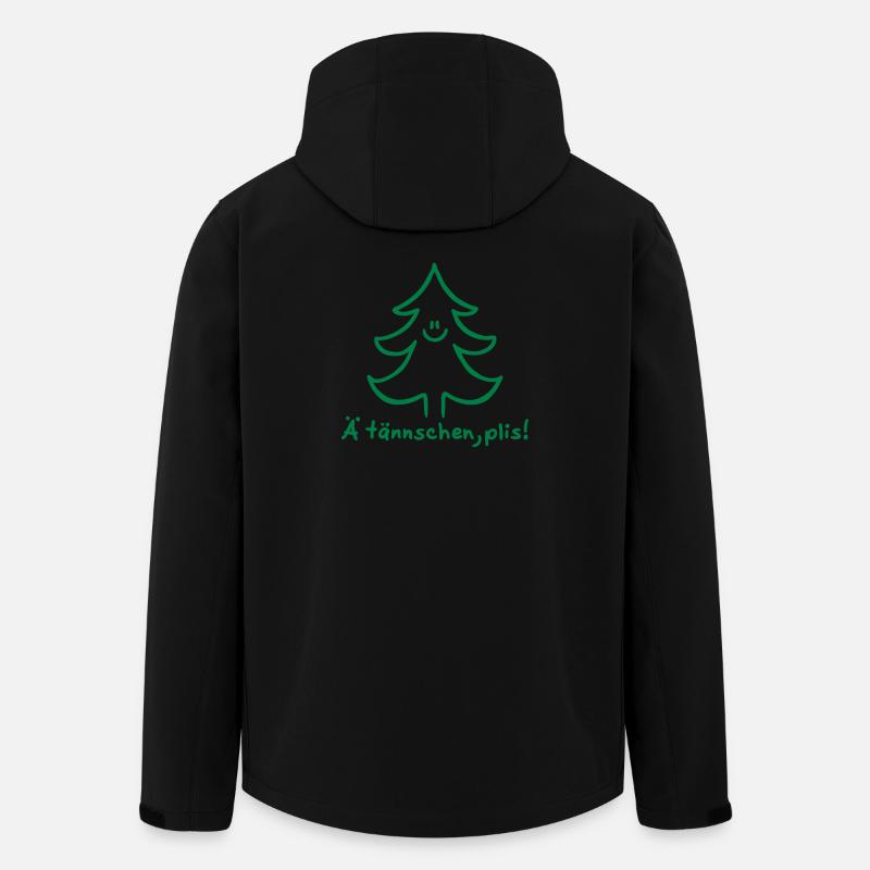 Ä tännschen, plis - Tannenbaum - Attention, please - Recycelte Männer Softshell-Jacke von Stanley/Stella - Schwarz