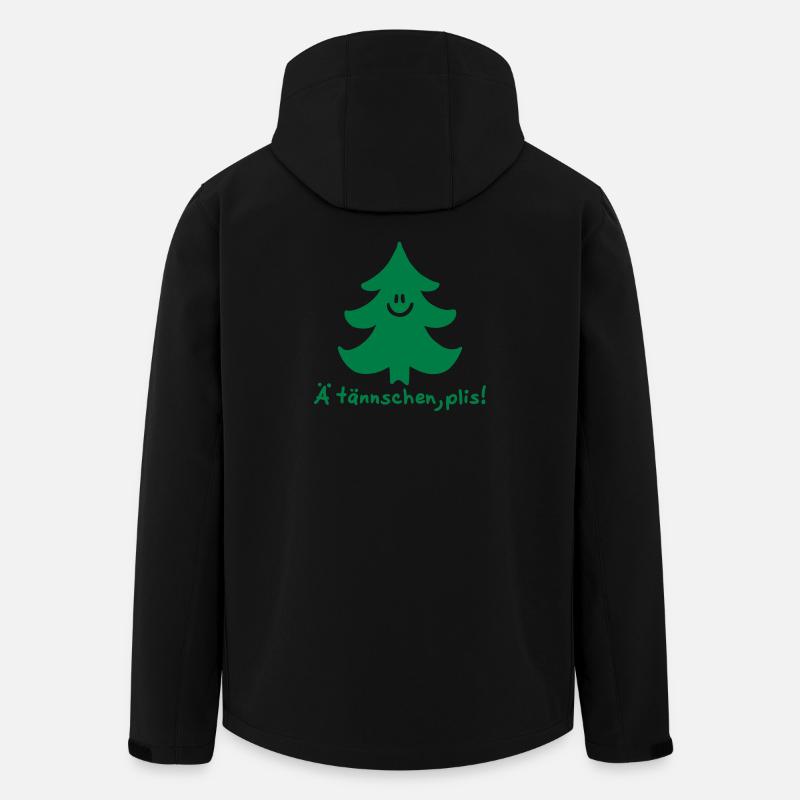 Ä tännschen, plis - Tannenbaum - Attention, please - Recycelte Männer Softshell-Jacke von Stanley/Stella - Schwarz
