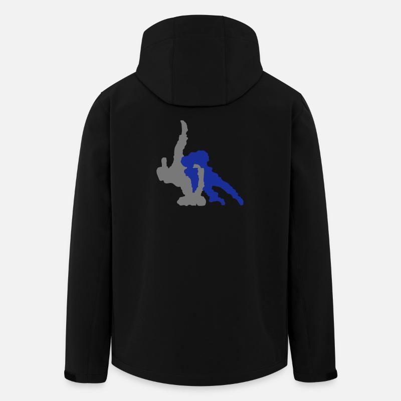 Judo - Recycelte Männer Softshell-Jacke von Stanley/Stella - Schwarz