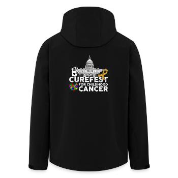 Capitol Curefest pour les enfants - Veste softshell homme en polyester recyclé Stanley/Stella - noir - Dos - AI Model Male 185 light (185cm)