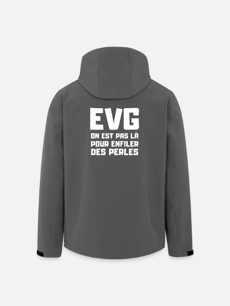 EVG, équipe du marié, futur marié - Veste softshell homme en polyester recyclé Stanley/Stella - noir