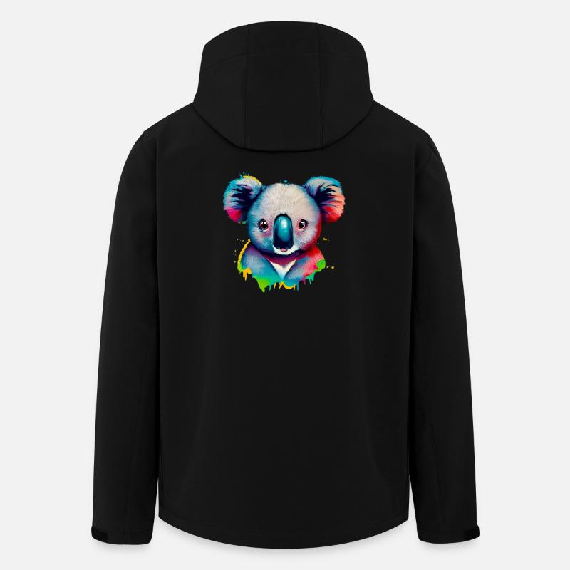 Koala - Recycelte Männer Softshell-Jacke von Stanley/Stella - Schwarz