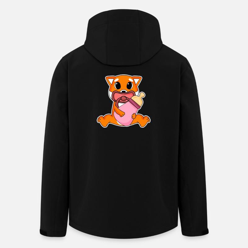 Motif Shiba Inu bébé - Veste softshell homme en polyester recyclé Stanley/Stella - noir