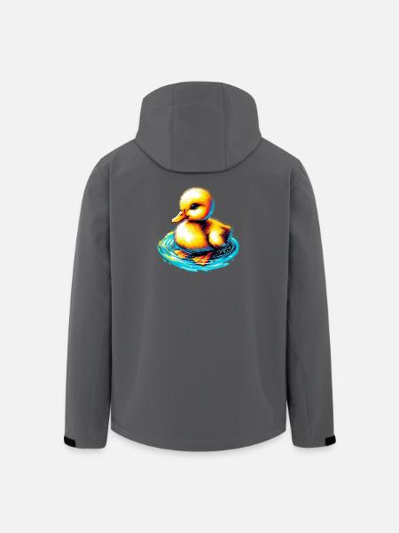 Duckling Duck Duck - Men’s Recycled Softshell Jacket by Stanley/Stella - black