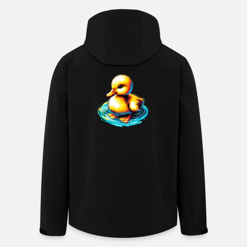 Caneton Canard Canard - Veste softshell homme en polyester recyclé Stanley/Stella - noir