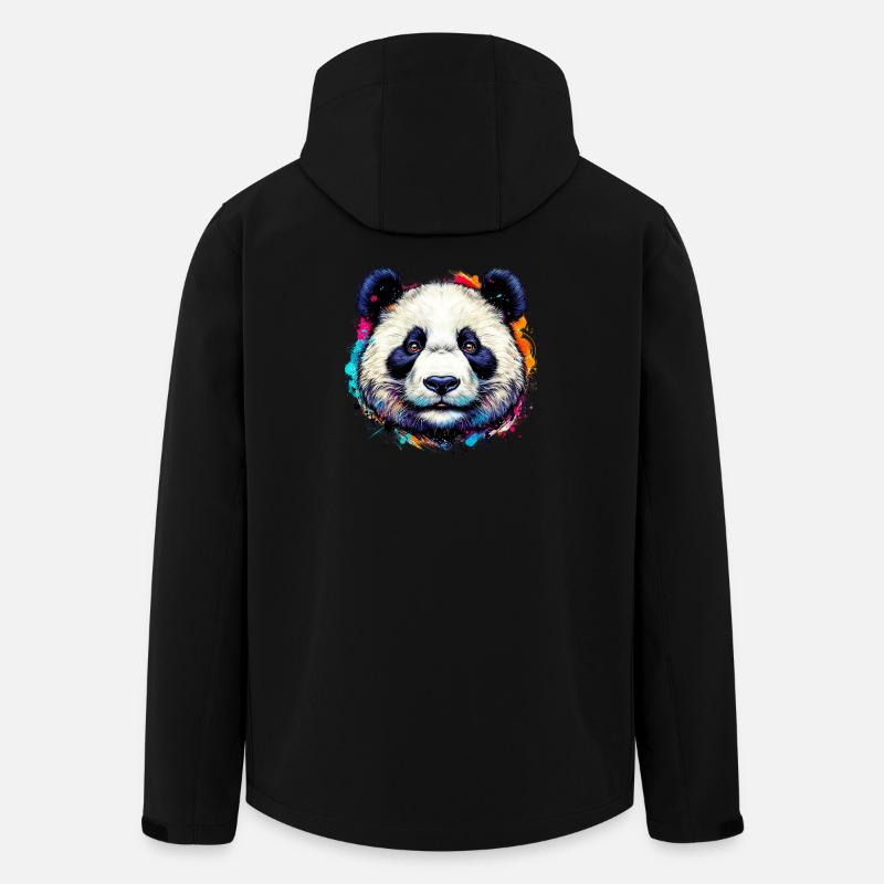 Panda - Veste softshell homme en polyester recyclé Stanley/Stella - noir