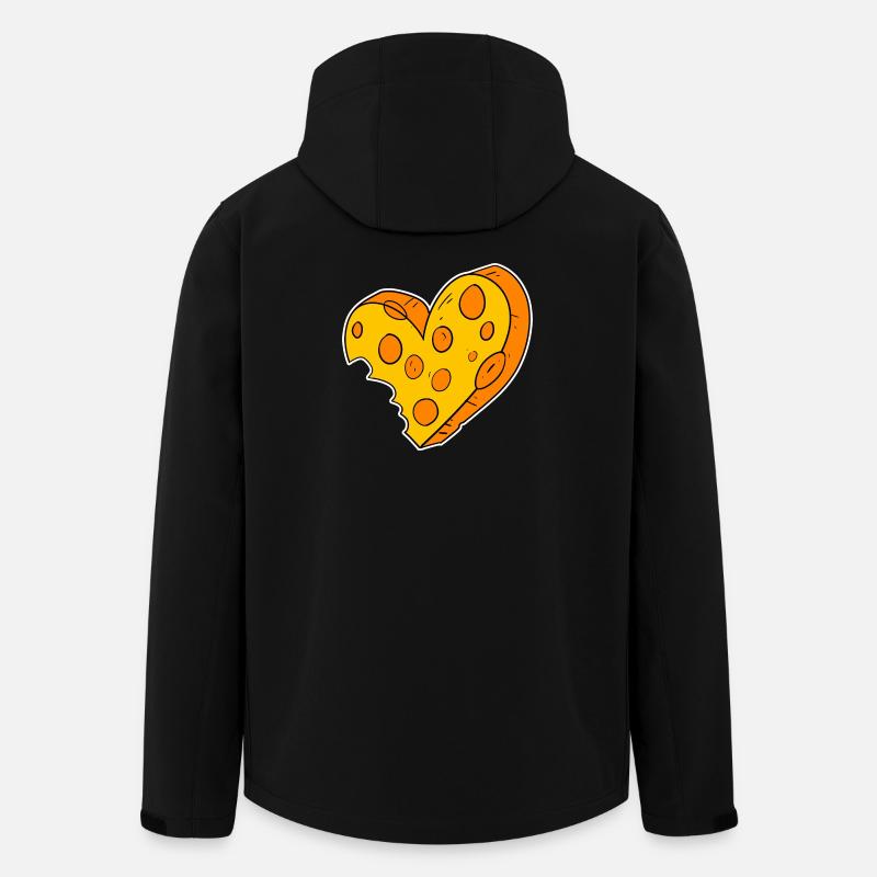 Heart of cheese - Men’s Recycled Softshell Jacket by Stanley/Stella - black