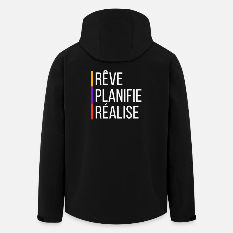 Citation de Motivation - Veste softshell homme en polyester recyclé Stanley/Stella - noir