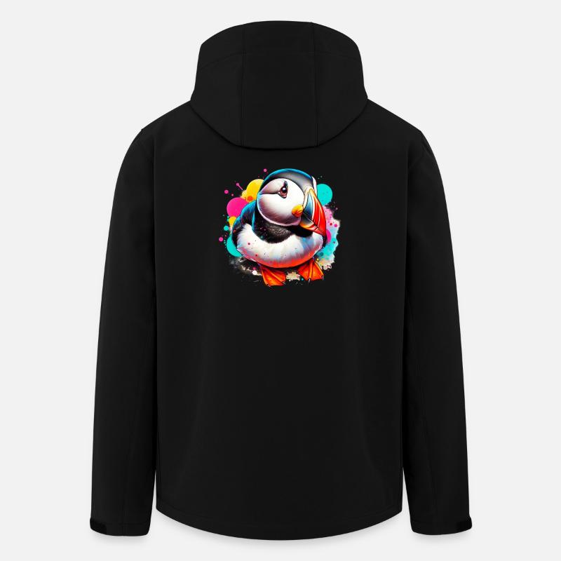 Puffin - Men’s Recycled Softshell Jacket by Stanley/Stella - black