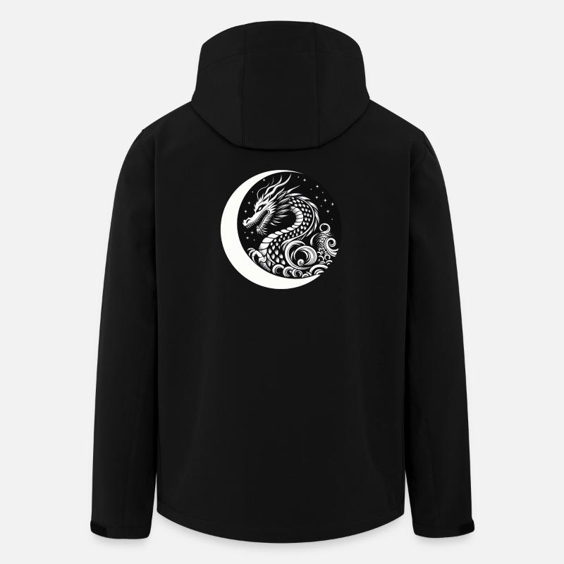 Dragon chinois - Veste softshell homme en polyester recyclé Stanley/Stella - noir