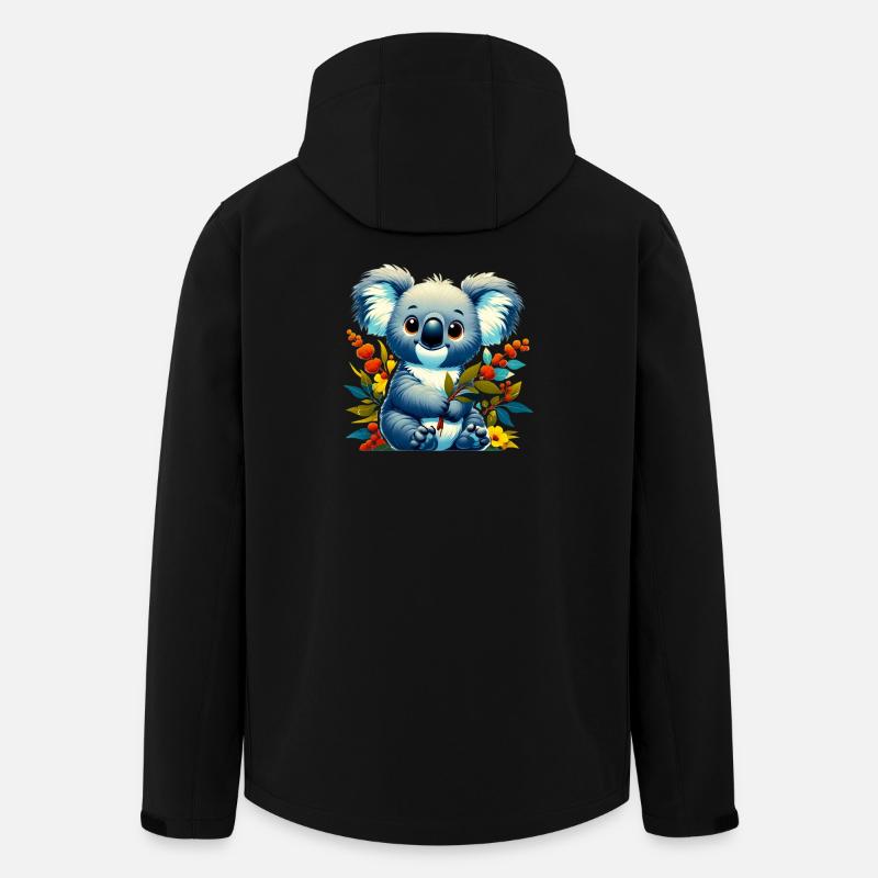 Koala - Veste softshell homme en polyester recyclé Stanley/Stella - noir