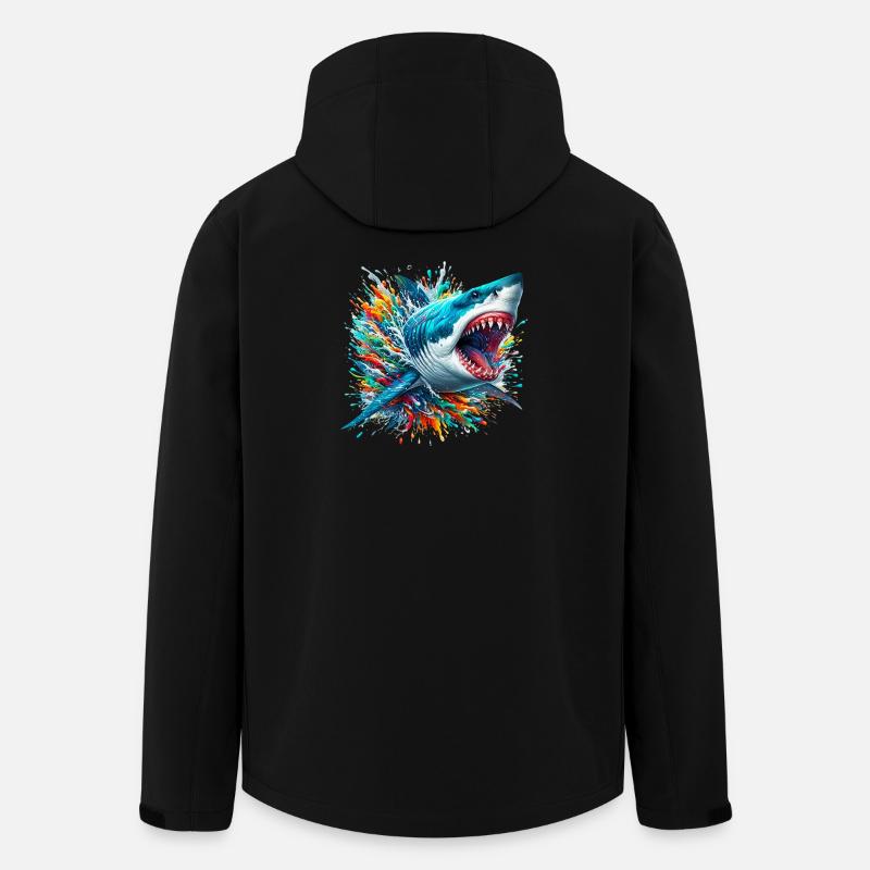 Hai - Recycelte Männer Softshell-Jacke von Stanley/Stella - Schwarz
