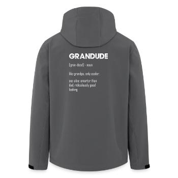 Grandude Vibe T-shirt rétro pour grand-père - Veste softshell homme en polyester recyclé Stanley/Stella - noir - Dos - AI Model Male 185 light (185cm)