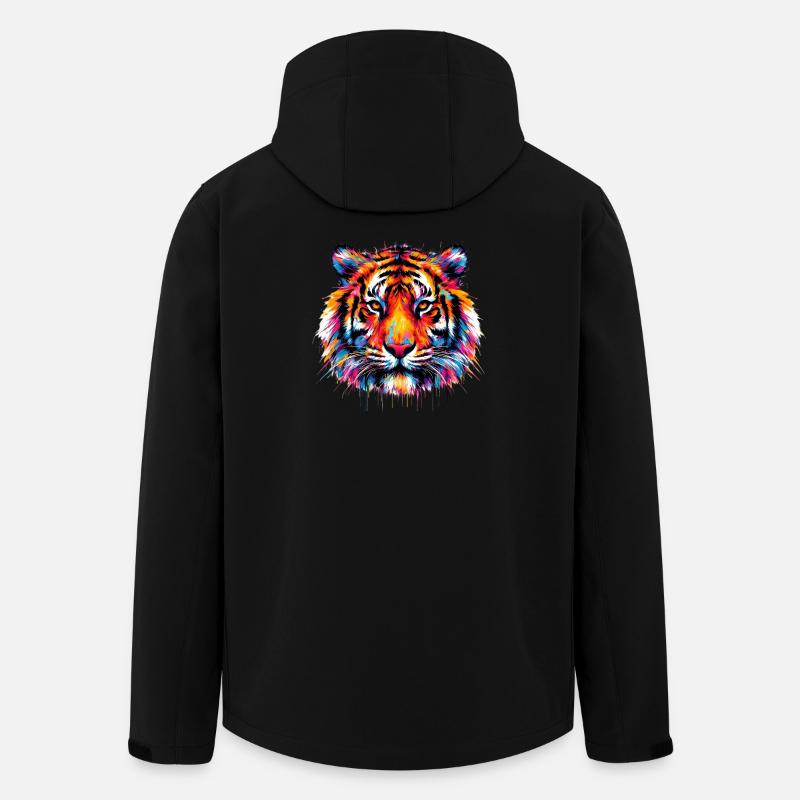 Tigre - Veste softshell homme en polyester recyclé Stanley/Stella - noir
