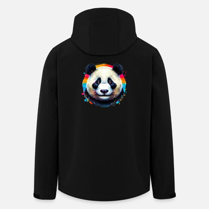 Panda - Veste softshell homme en polyester recyclé Stanley/Stella - noir