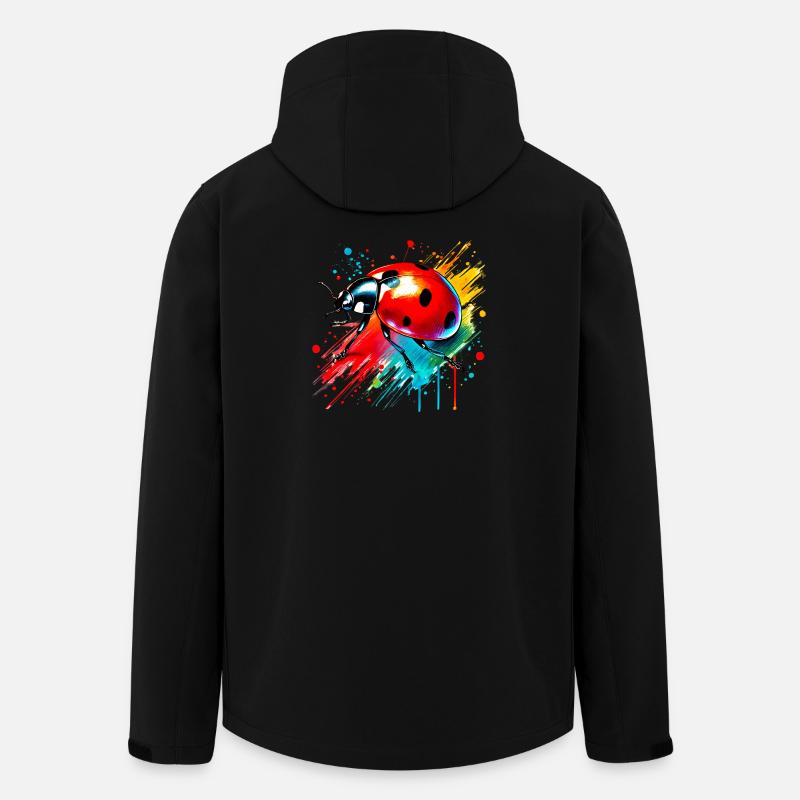 Ladybird - Men’s Recycled Softshell Jacket by Stanley/Stella - black