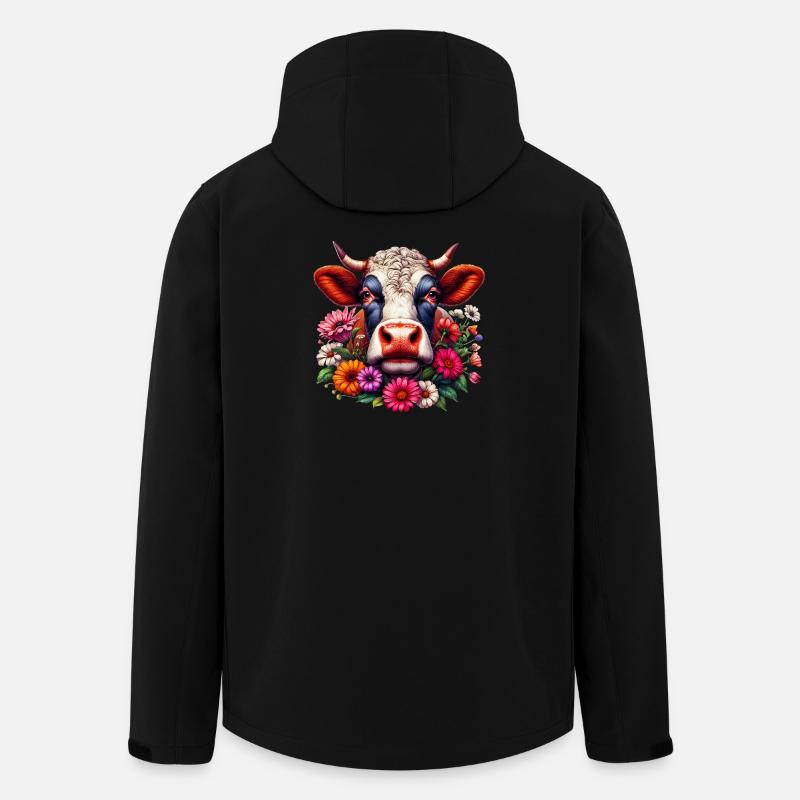 Vache - Veste softshell homme en polyester recyclé Stanley/Stella - noir
