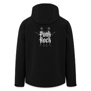 Totenkopf und Gitarre Punkrock Design - Recycelte Männer Softshell-Jacke von Stanley/Stella - Schwarz - Hinten - AI Model Male 185 light (185cm)