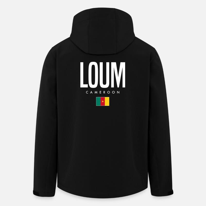 Loum Kamerun Kameruner - Recycelte Männer Softshell-Jacke von Stanley/Stella - Schwarz