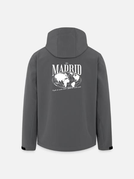Global City Map Madrid Gift - Men’s Recycled Softshell Jacket by Stanley/Stella - black