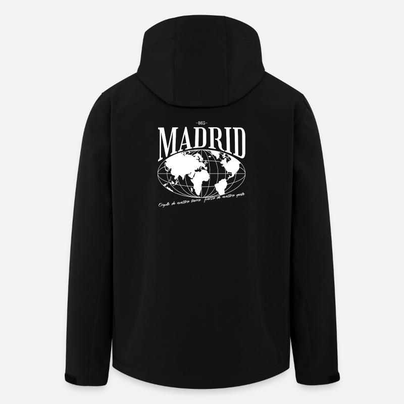 Global City Map Madrid Gift - Men’s Recycled Softshell Jacket by Stanley/Stella - black