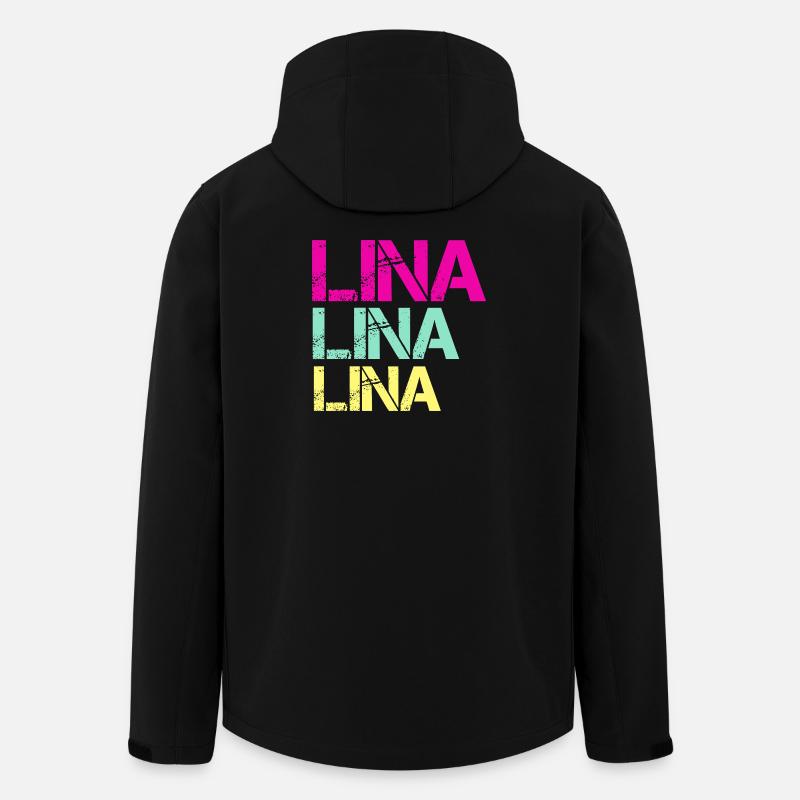 LINA Neon Triptych - Recycelte Männer Softshell-Jacke von Stanley/Stella - Schwarz