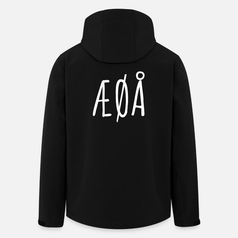 Norwegian Letters ÆØÅ - Men’s Recycled Softshell Jacket by Stanley/Stella - black