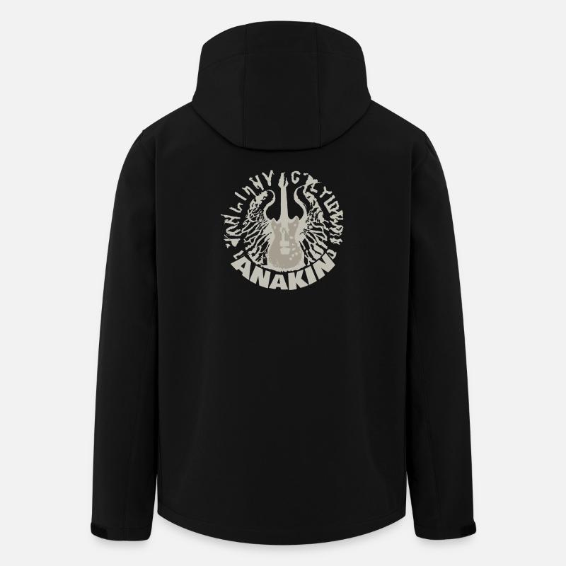 Gitarre Anakin - Recycelte Männer Softshell-Jacke von Stanley/Stella - Schwarz