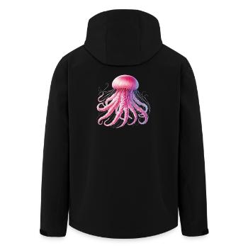 Qualle Meerestiere Karneval Tentakeln Feuerqualle - Recycelte Männer Softshell-Jacke von Stanley/Stella - Schwarz - Hinten - AI Model Male 185 light (185cm)