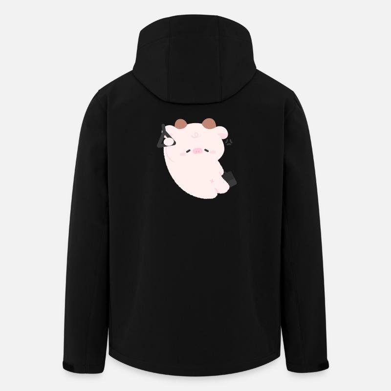 Trajet de la vache fatiguée - Veste softshell homme en polyester recyclé Stanley/Stella - noir