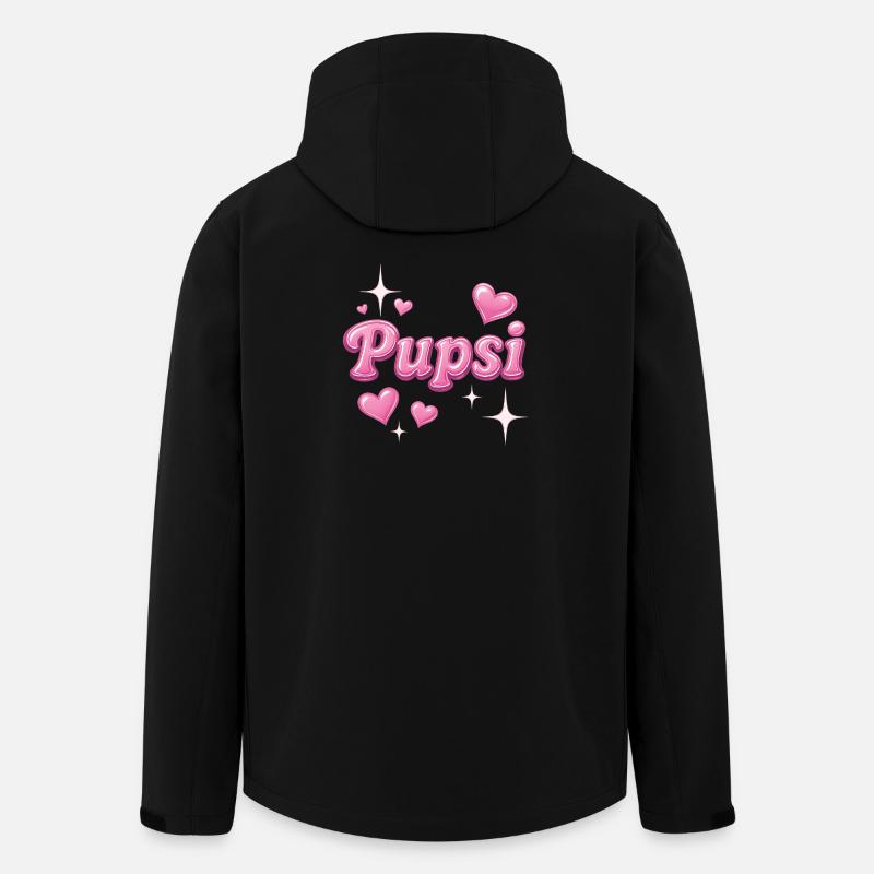 pupsi / y2k Spitzname design - Recycelte Männer Softshell-Jacke von Stanley/Stella - Schwarz