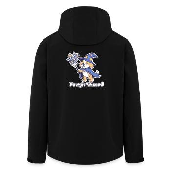 Pawagic Wizard Chien Magique - Veste softshell homme en polyester recyclé Stanley/Stella - noir - Dos - AI Model Male 185 light (185cm)