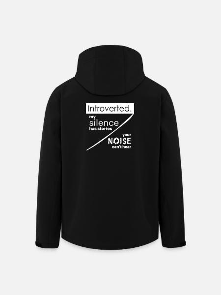 Introvert Quotes - Men’s Recycled Softshell Jacket by Stanley/Stella - black
