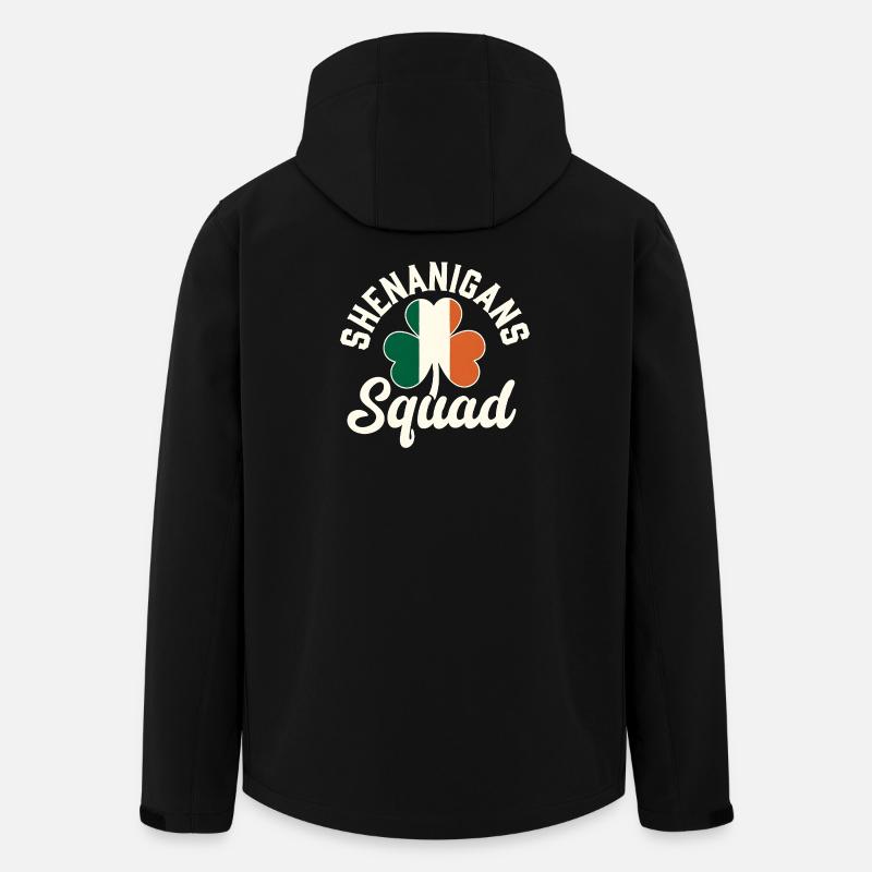 Escadron des Manigances Shamrock - Veste softshell homme en polyester recyclé Stanley/Stella - noir