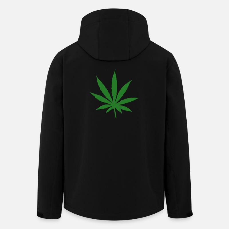 Cannabisblatt – Unkraut – Freiheit - Recycelte Männer Softshell-Jacke von Stanley/Stella - Schwarz