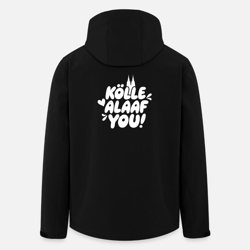 Kölle Alaaf You! - Recycelte Männer Softshell-Jacke von Stanley/Stella - Schwarz