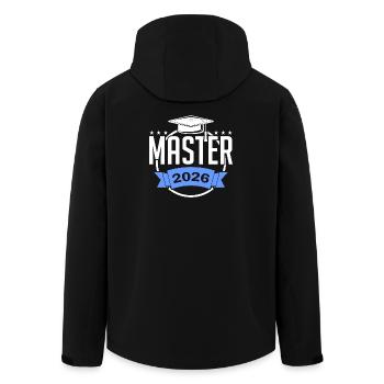 Master's degree passed in 2026 Graduation ceremony - Men’s Recycled Softshell Jacket by Stanley/Stella - black - Back - AI Model Male 185 light (185cm)