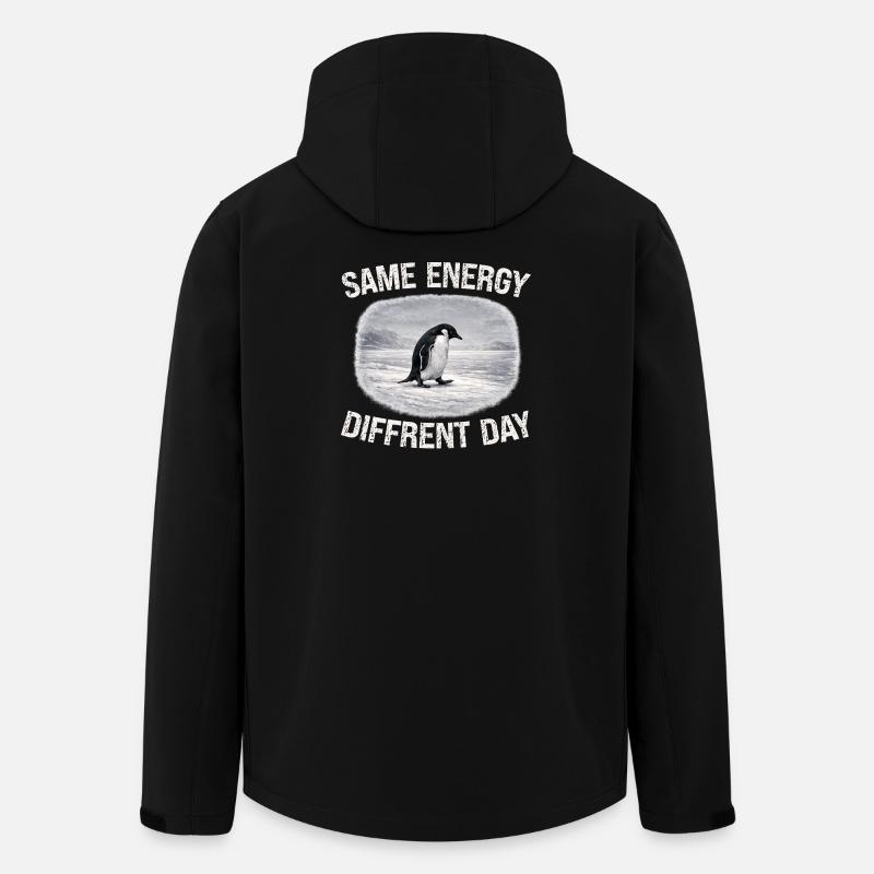 Journée de différence d’énergie - Veste softshell homme en polyester recyclé Stanley/Stella - noir