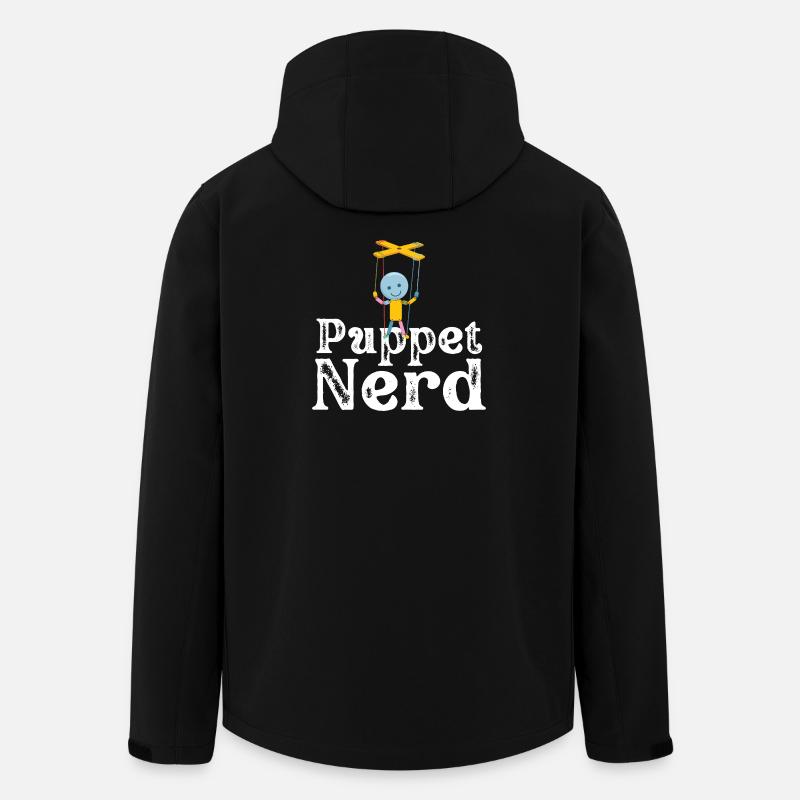 Marionnette de nerds marionnettes - Veste softshell homme en polyester recyclé Stanley/Stella - noir