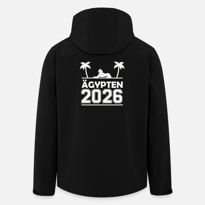 Silhouette Égypte 2026 - Veste softshell homme en polyester recyclé Stanley/Stella - noir