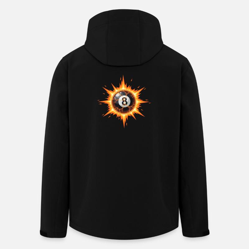 Feuerball 8-Ball Explosion - Recycelte Männer Softshell-Jacke von Stanley/Stella - Schwarz
