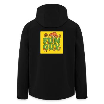 Fun Guy Pilz-Tee - Recycelte Männer Softshell-Jacke von Stanley/Stella - Schwarz - Hinten - AI Model Male 185 light (185cm)