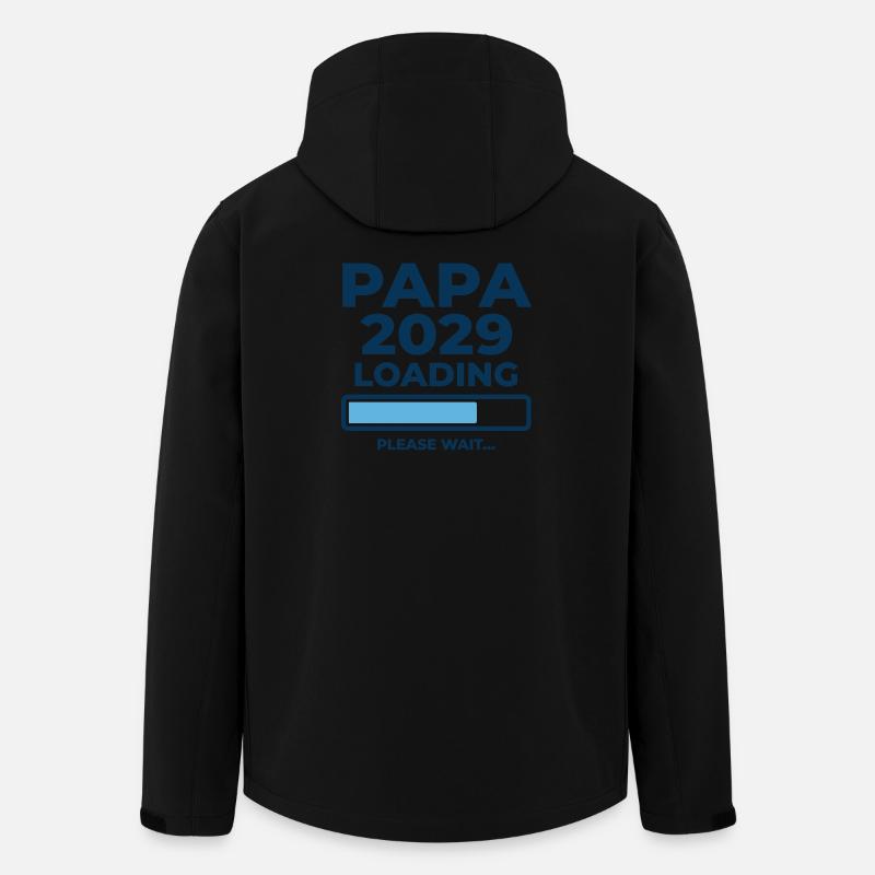 Daron's Future Dad 2029 Progressive Loading - Men’s Recycled Softshell Jacket by Stanley/Stella - black